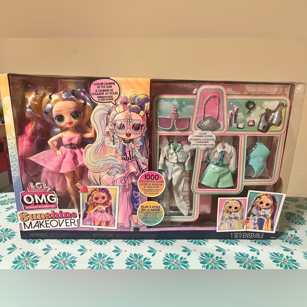 New LO.L. Surprise! Sunshine Makeover Doll Set - Pink and Blue